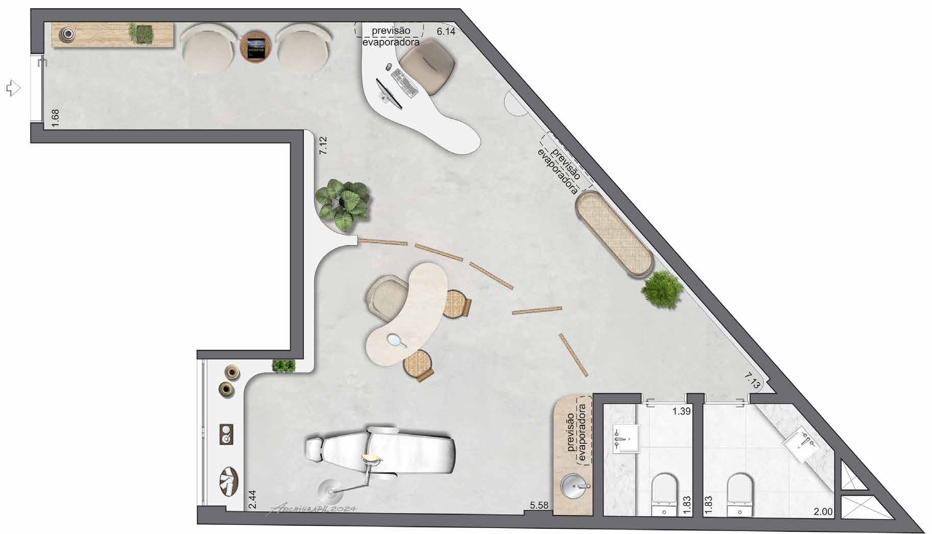 Planta 04 - 48,99m² - sala