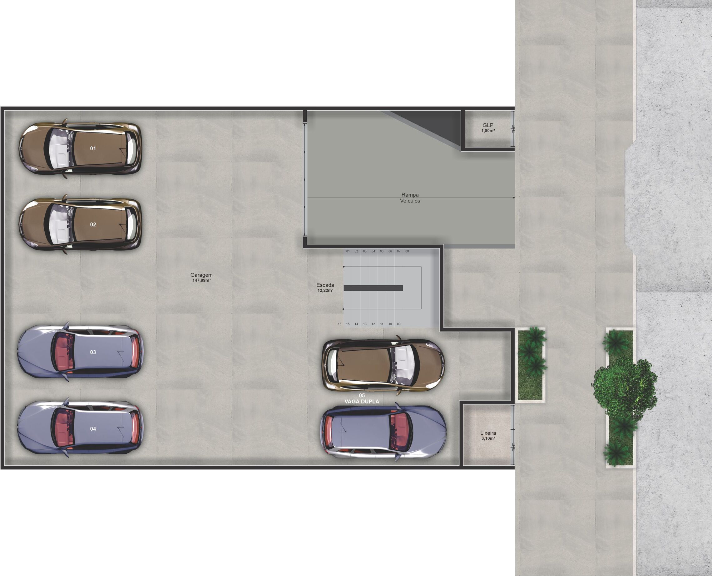 Pavimento subsolo
