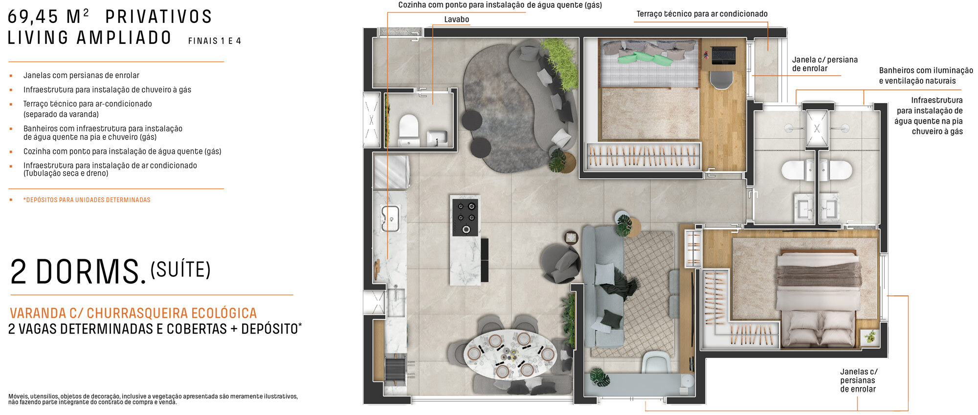 Apartamento, 3 quartos, 69 m² - Foto 7