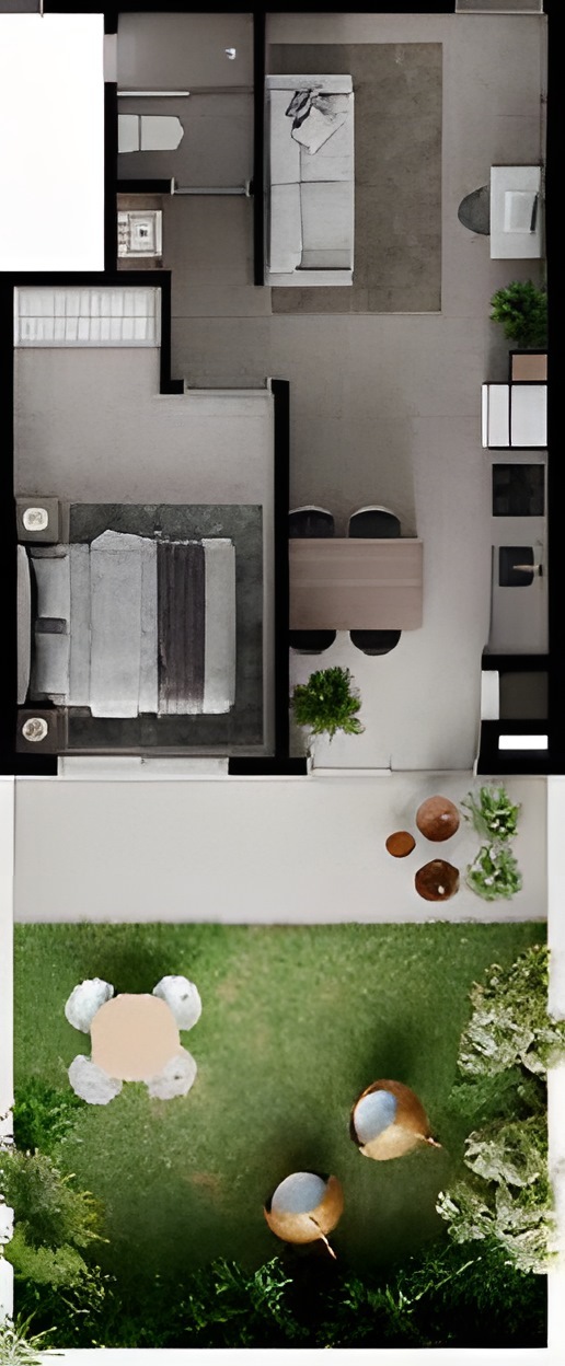Planta 28 - 1 dorm 73,19m² - garden