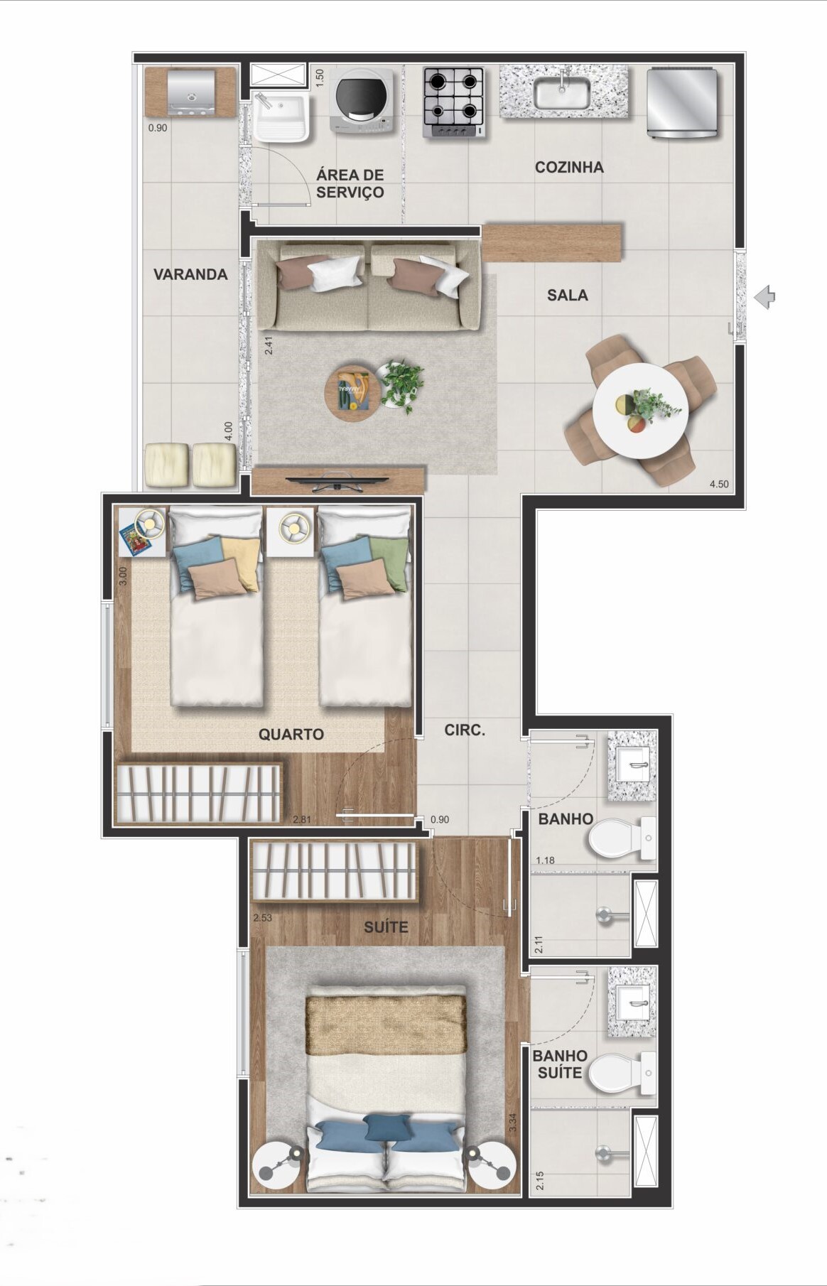 Marine Barra Residence - Riva RJ