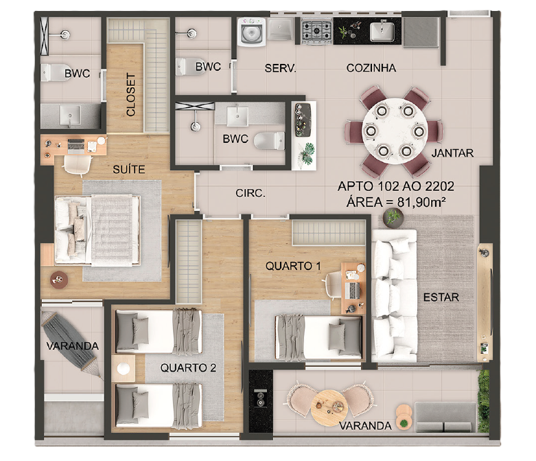 GB Square Rosarinho - Gabriel Bacelar Construções GB Square Rosarinho - Gabriel Bacelar Construções