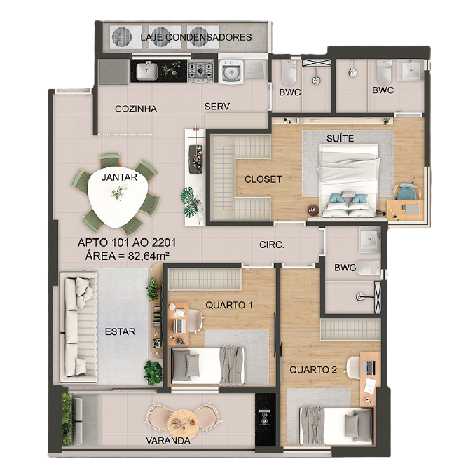 GB Square Rosarinho - Gabriel Bacelar Construções GB Square Rosarinho - Gabriel Bacelar Construções