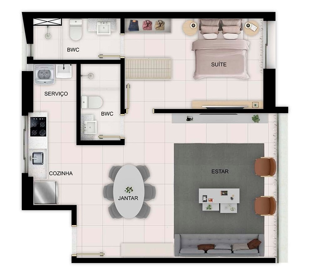 Icon Design Living - Gabriel Bacelar Construções Icon Design Living - Gabriel Bacelar Construções