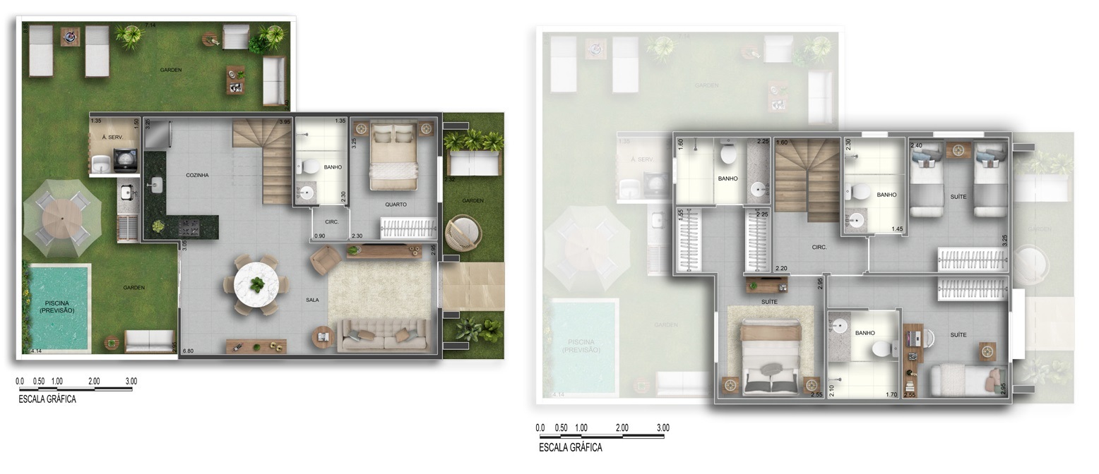 Planta 06 - 4 dorm 158,34m²