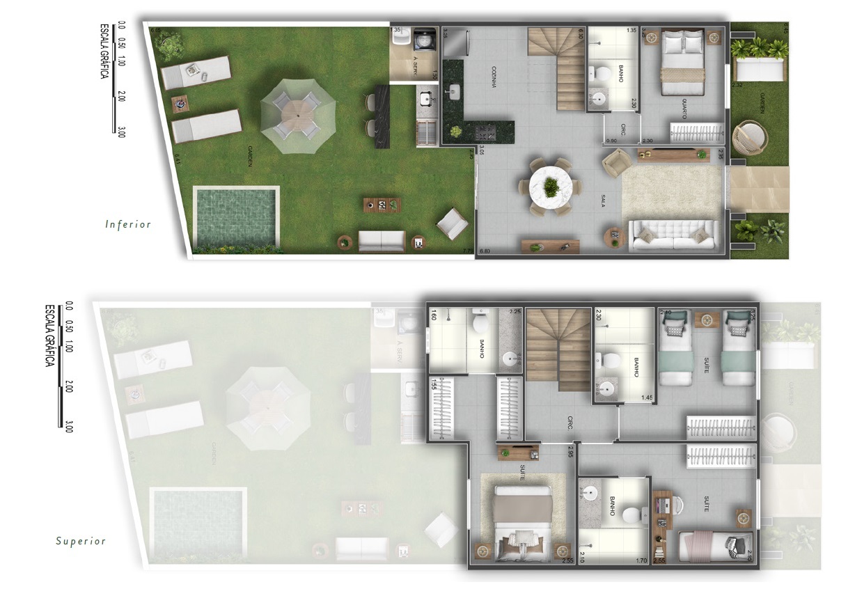 Planta 08 - 4 dorm 175,37m²