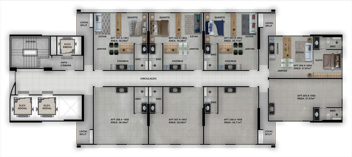 Rooftop Agamenon Prince - Pernambuco Construtora