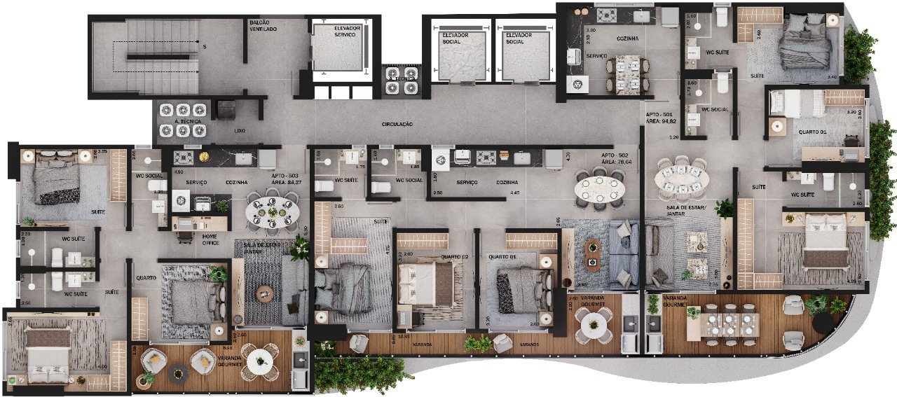 Apartamento, 3 quartos, 95 m² - Foto 16