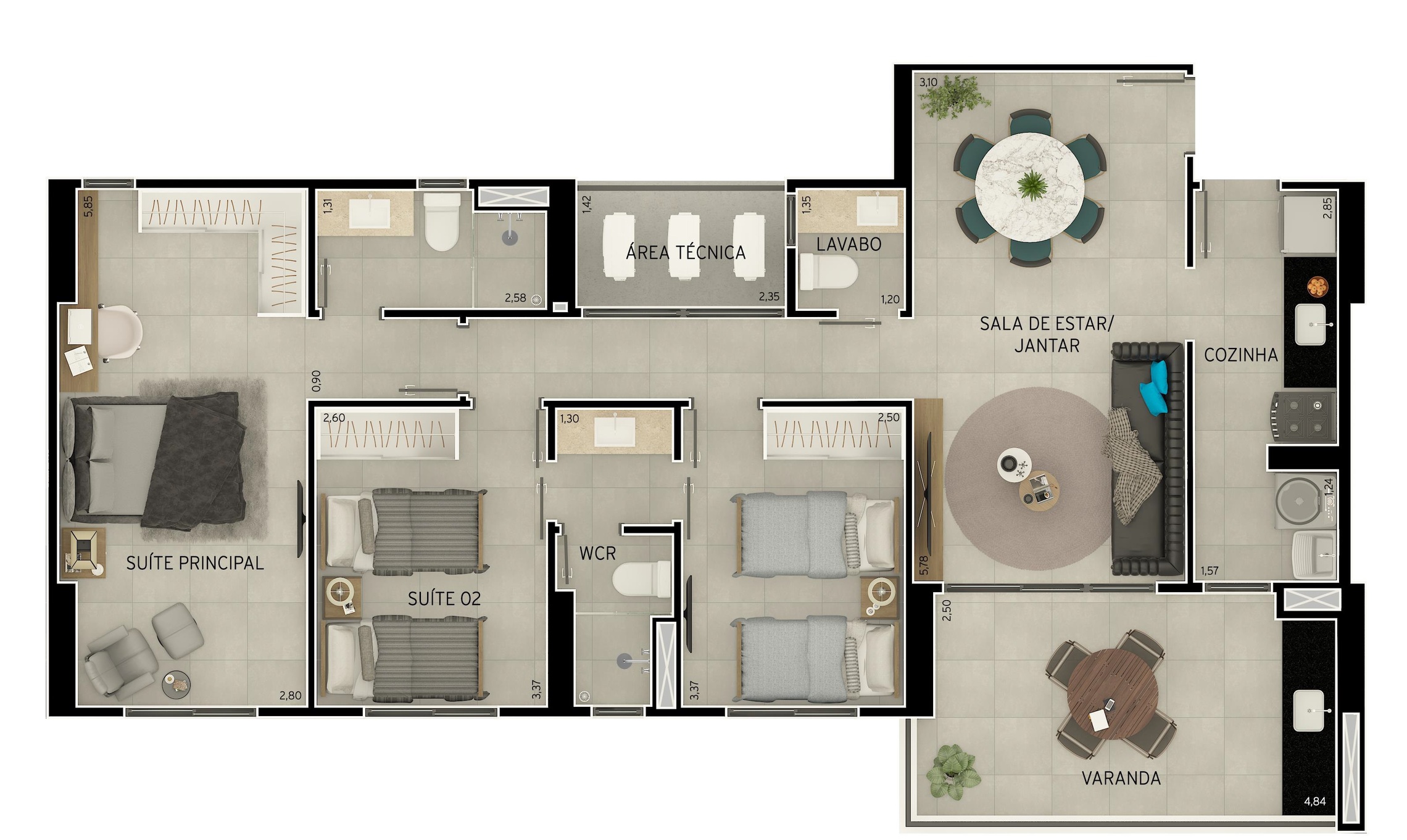 Apartamento, 3 quartos, 98 m² - Foto 15