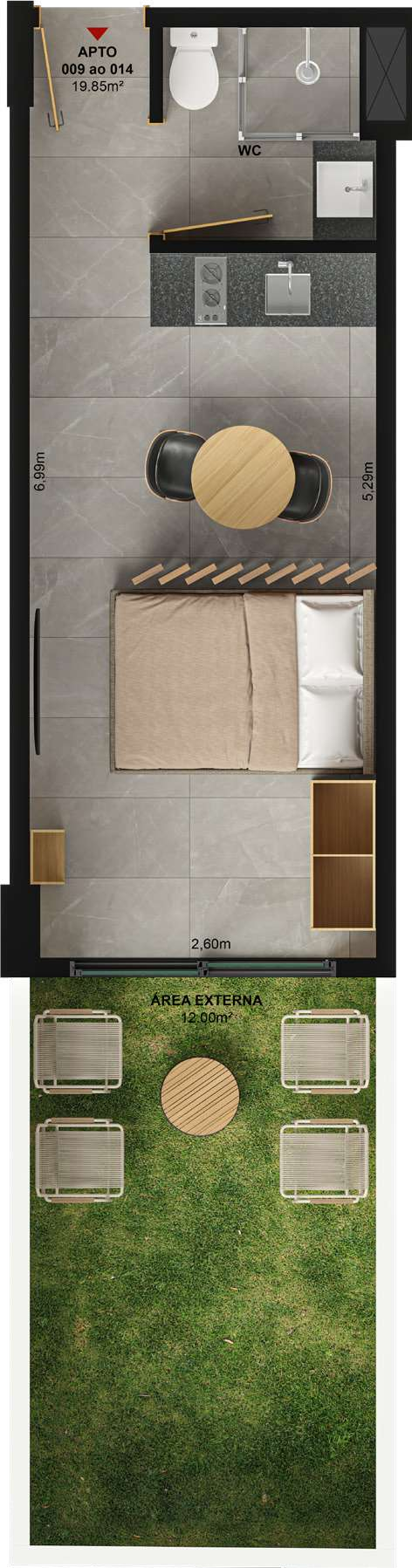 Apartamento, 1 quarto, 22 m² - Foto 15