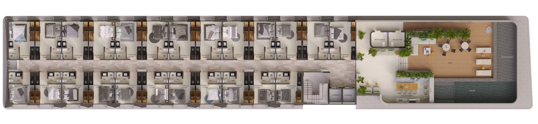 Apartamento, 1 quarto, 29 m² - Foto 12