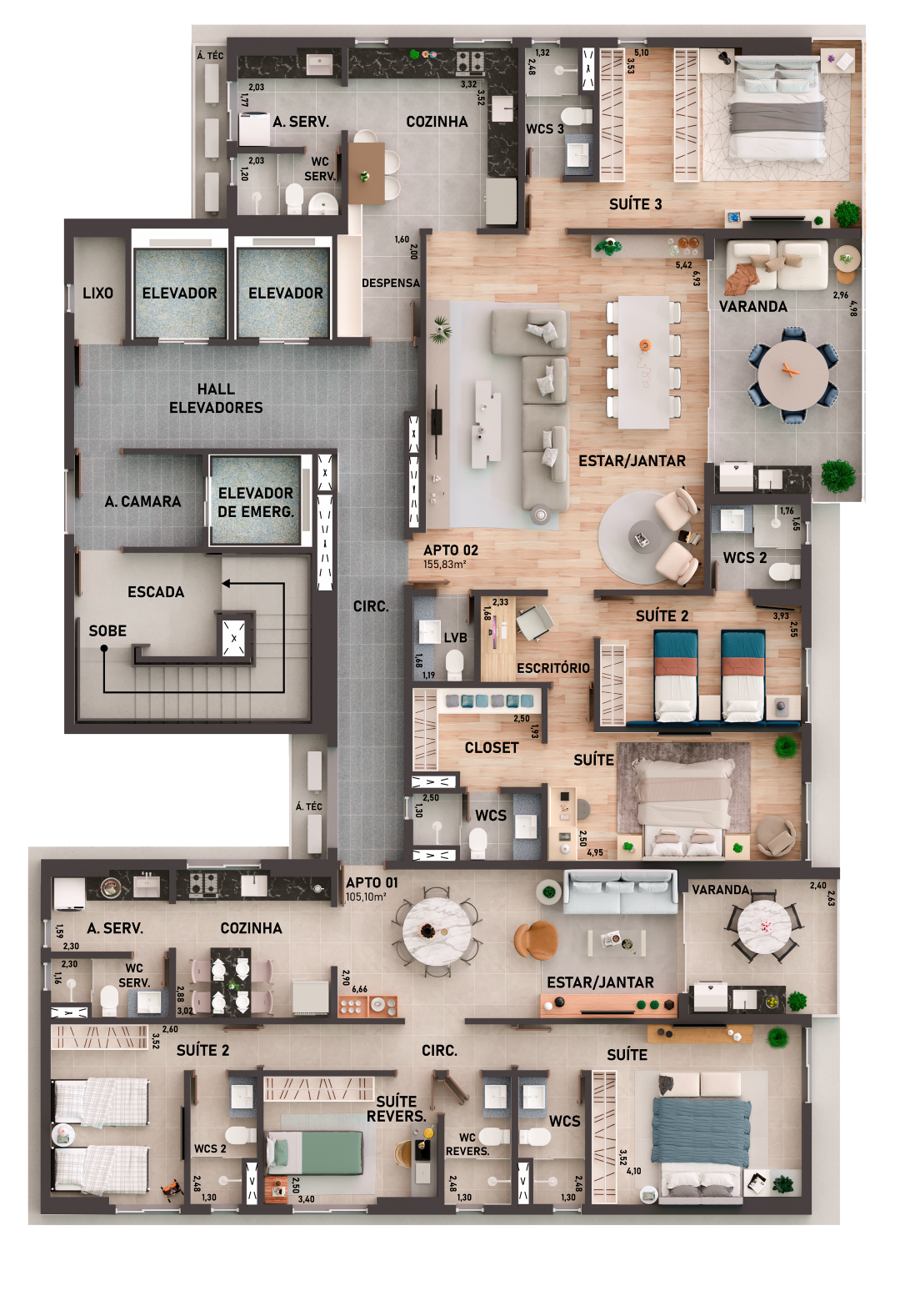Apartamento, 2 quartos, 68 m² - Foto 15