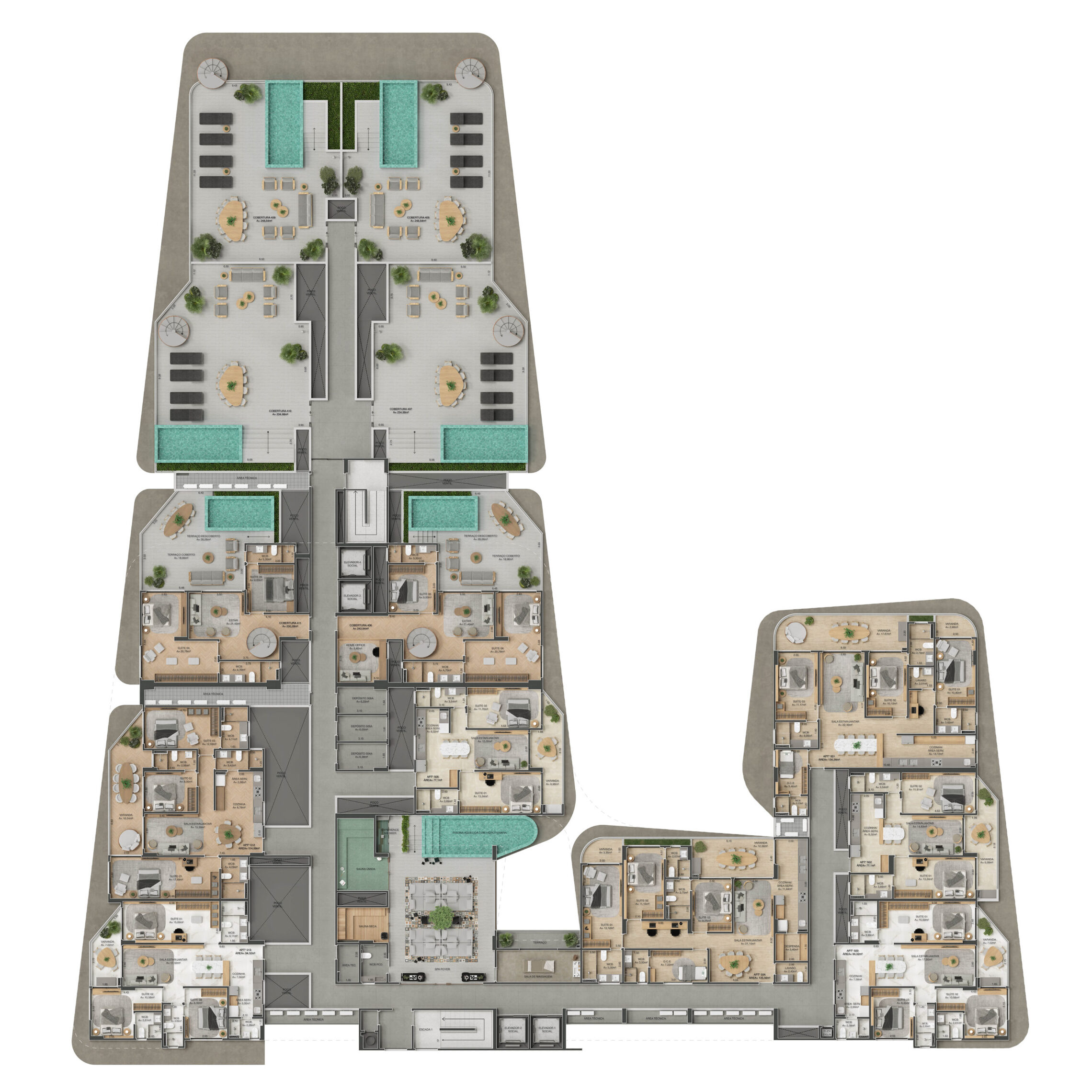 Cobertura, 5 quartos, 230 m² - Foto 9