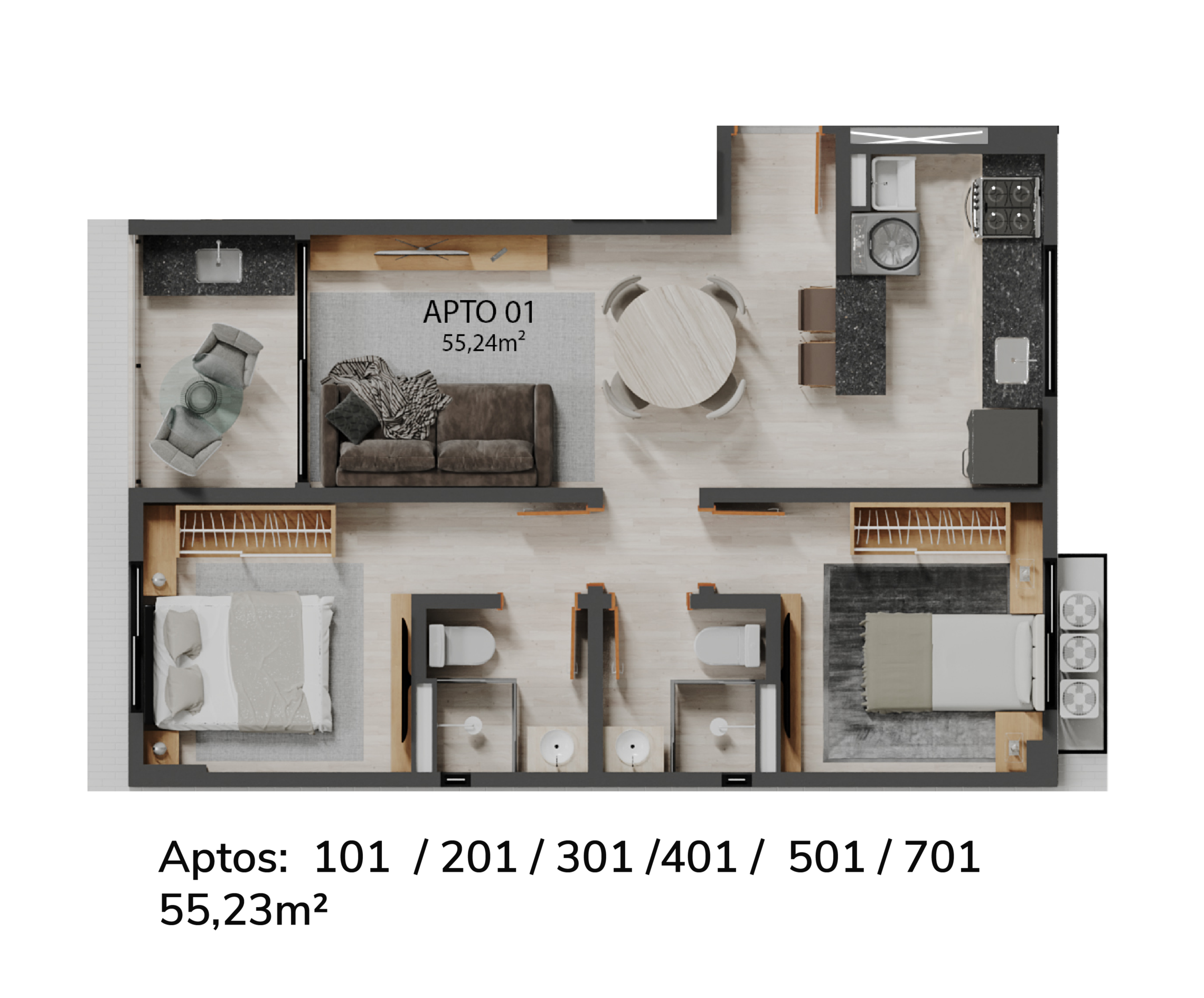 Cobertura, 3 quartos, 163 m² - Foto 19