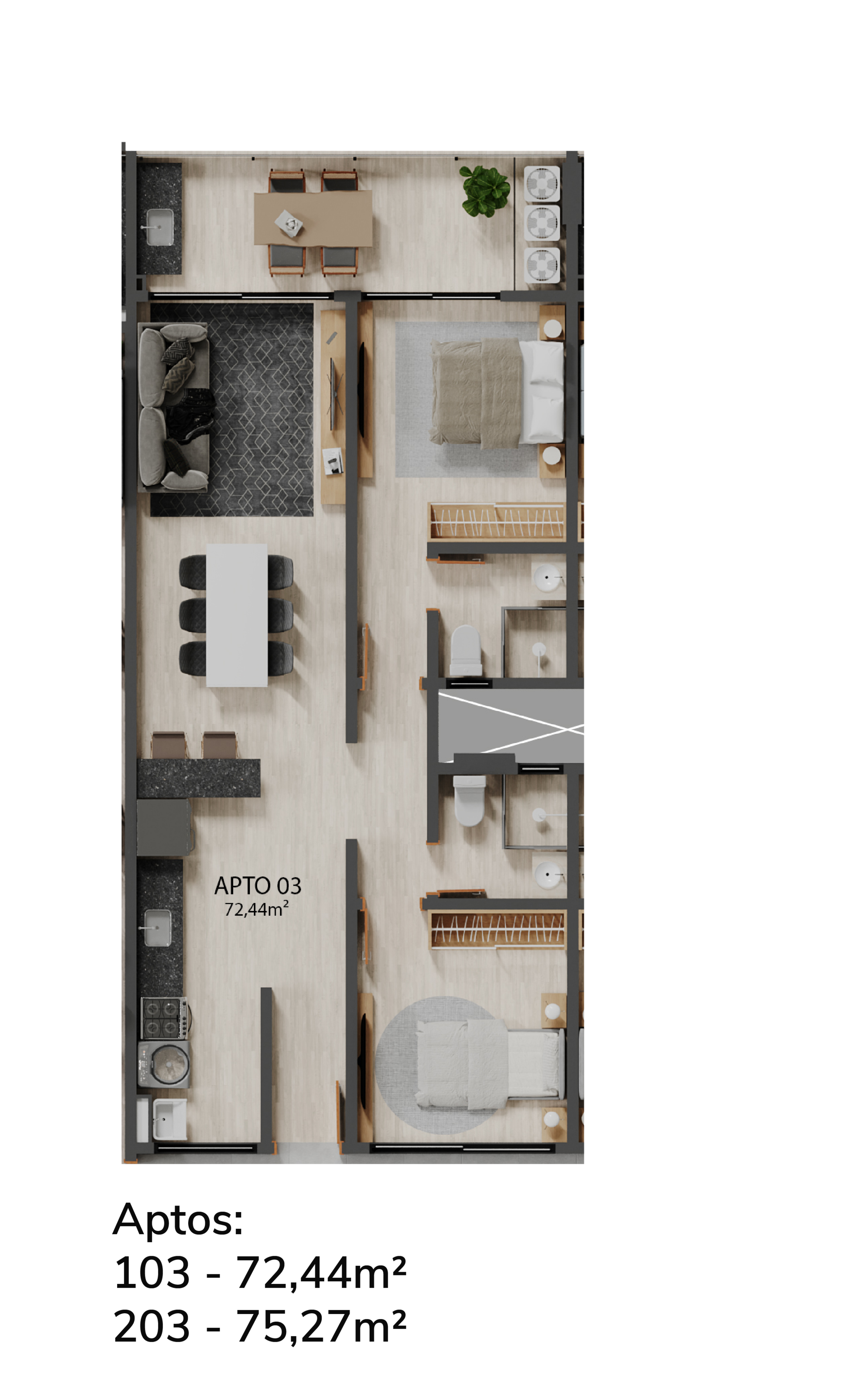 Cobertura, 3 quartos, 163 m² - Foto 22