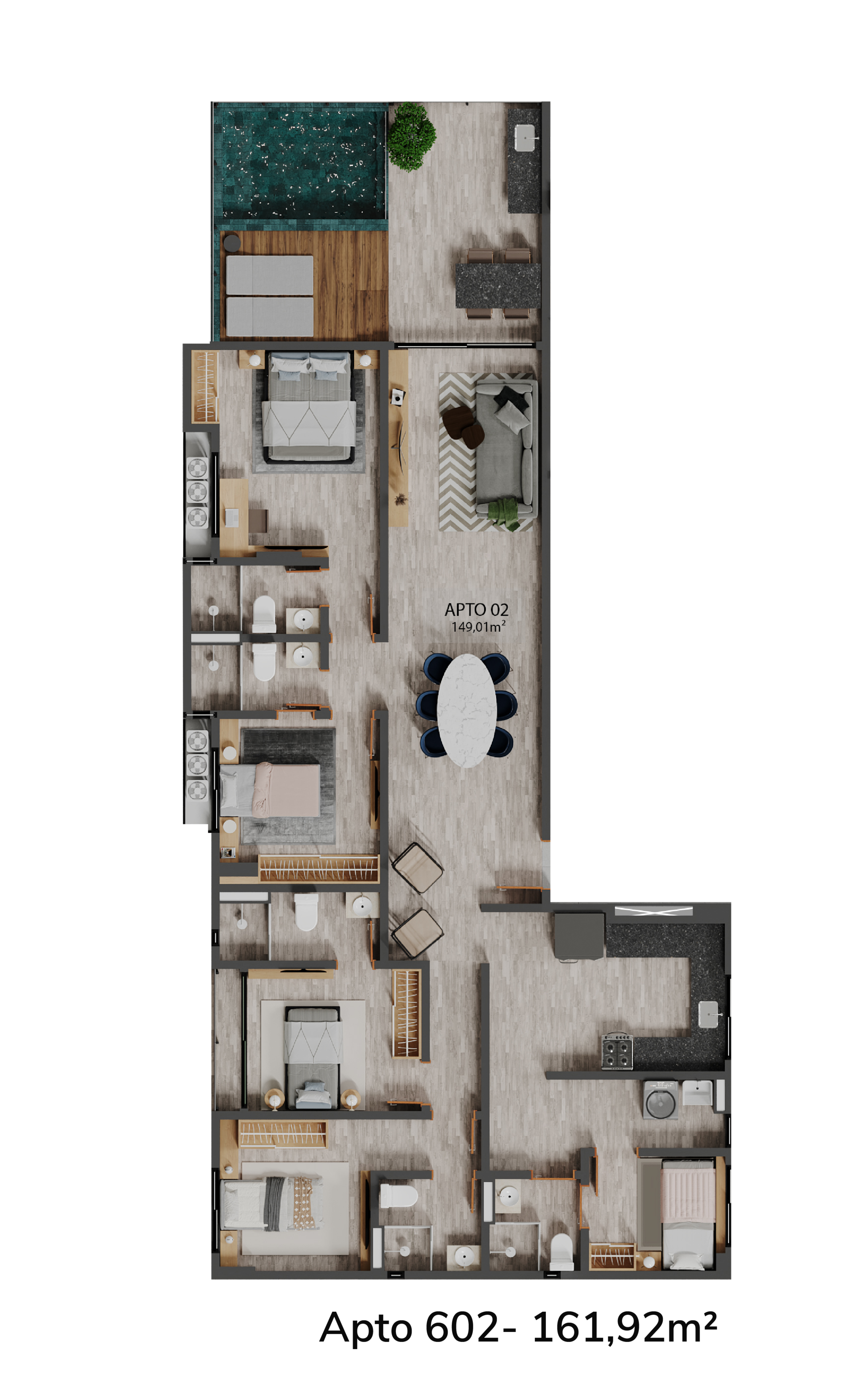 Cobertura, 3 quartos, 163 m² - Foto 34