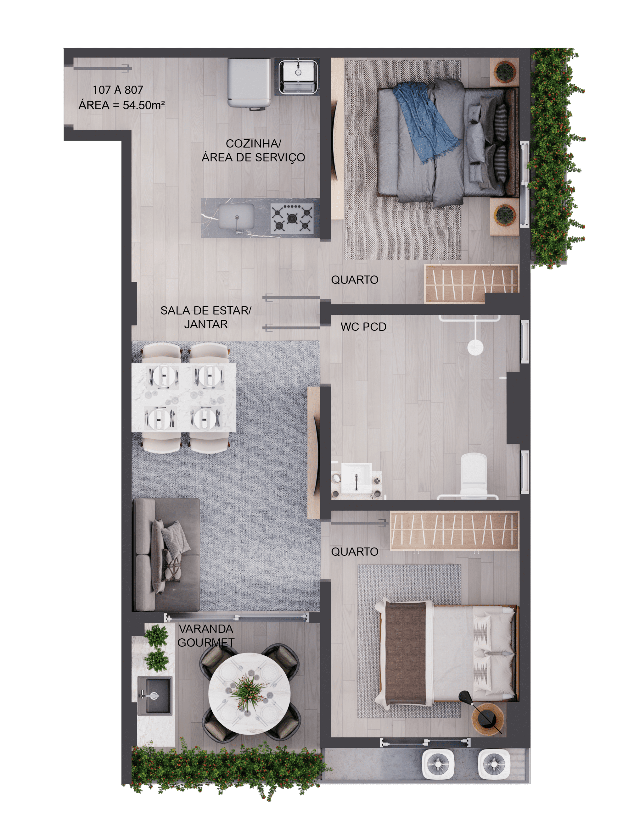 Apartamento, 3 quartos, 62 m² - Foto 20