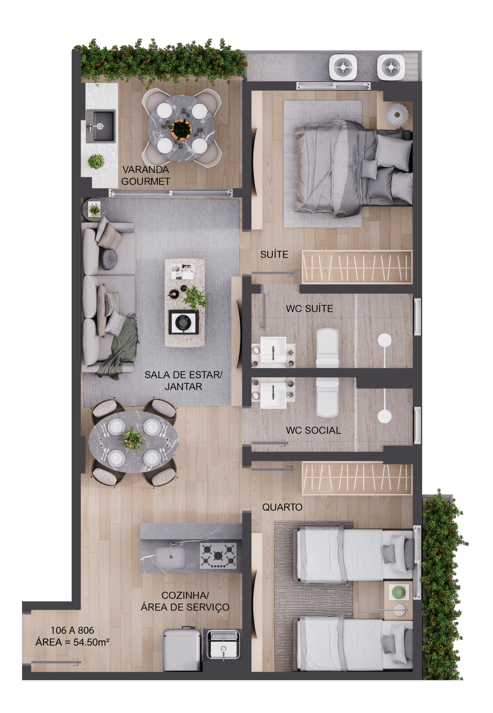 Apartamento, 3 quartos, 62 m² - Foto 22