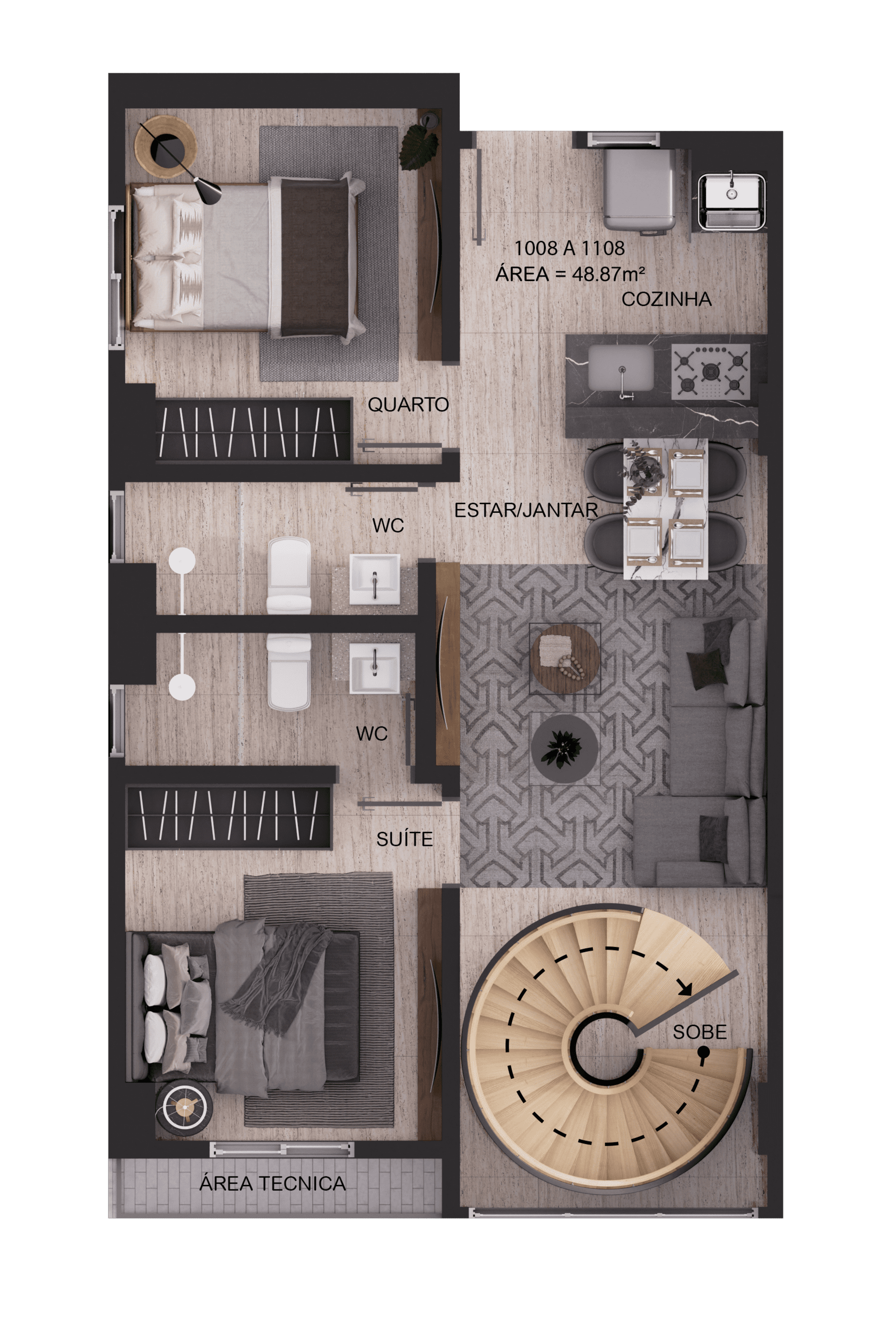 Apartamento, 3 quartos, 62 m² - Foto 44