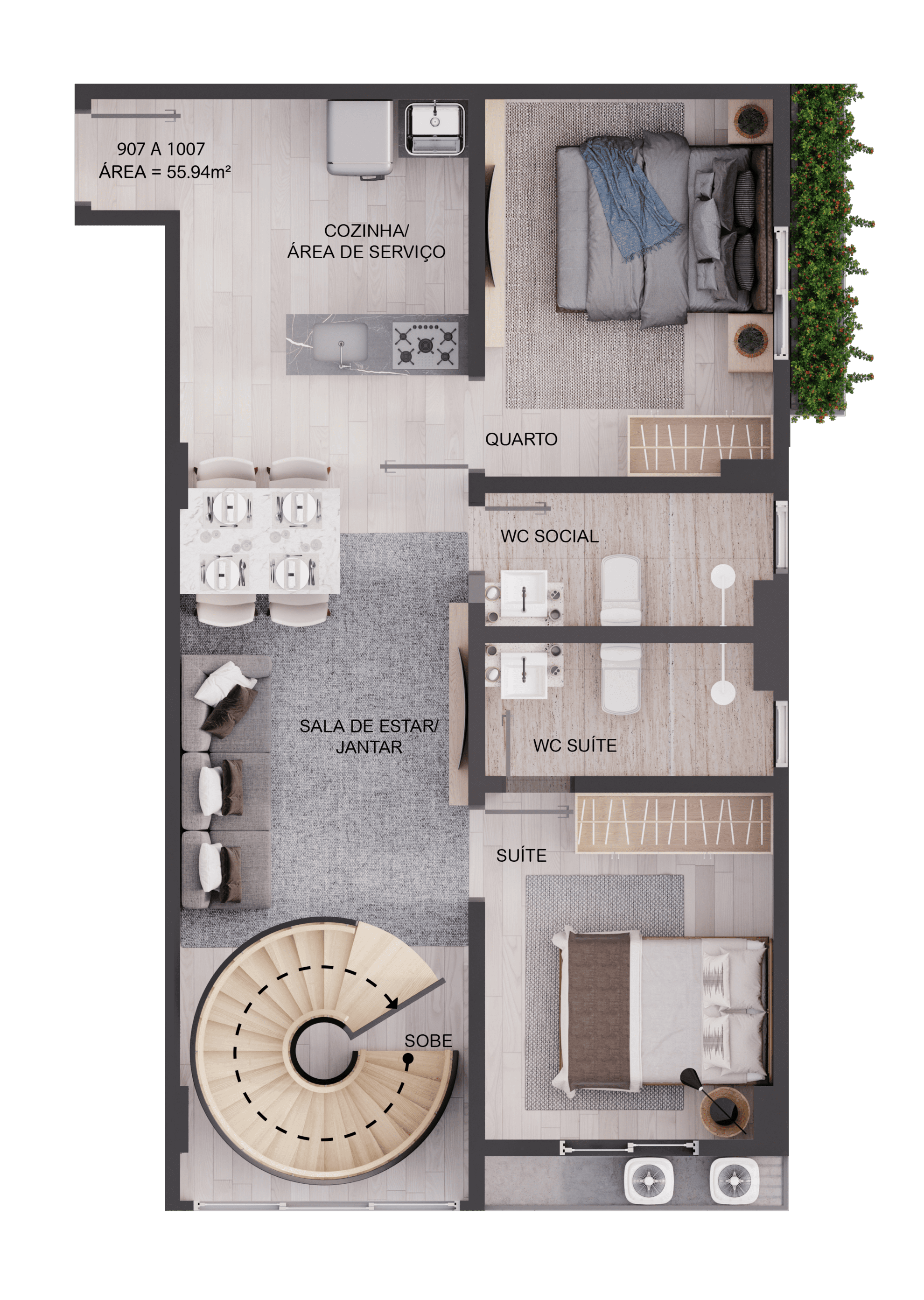 Apartamento, 3 quartos, 62 m² - Foto 46