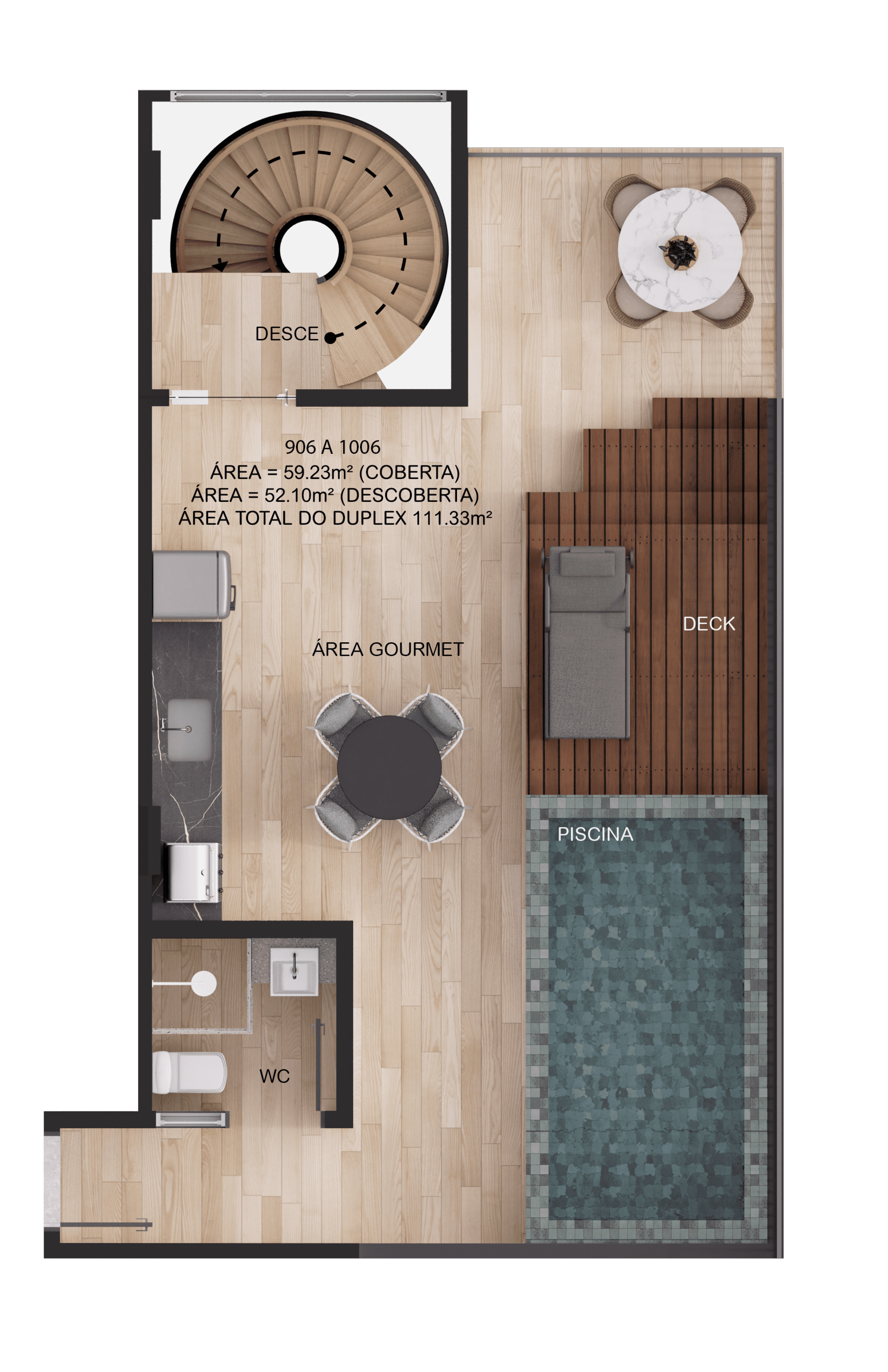 Apartamento, 3 quartos, 62 m² - Foto 49
