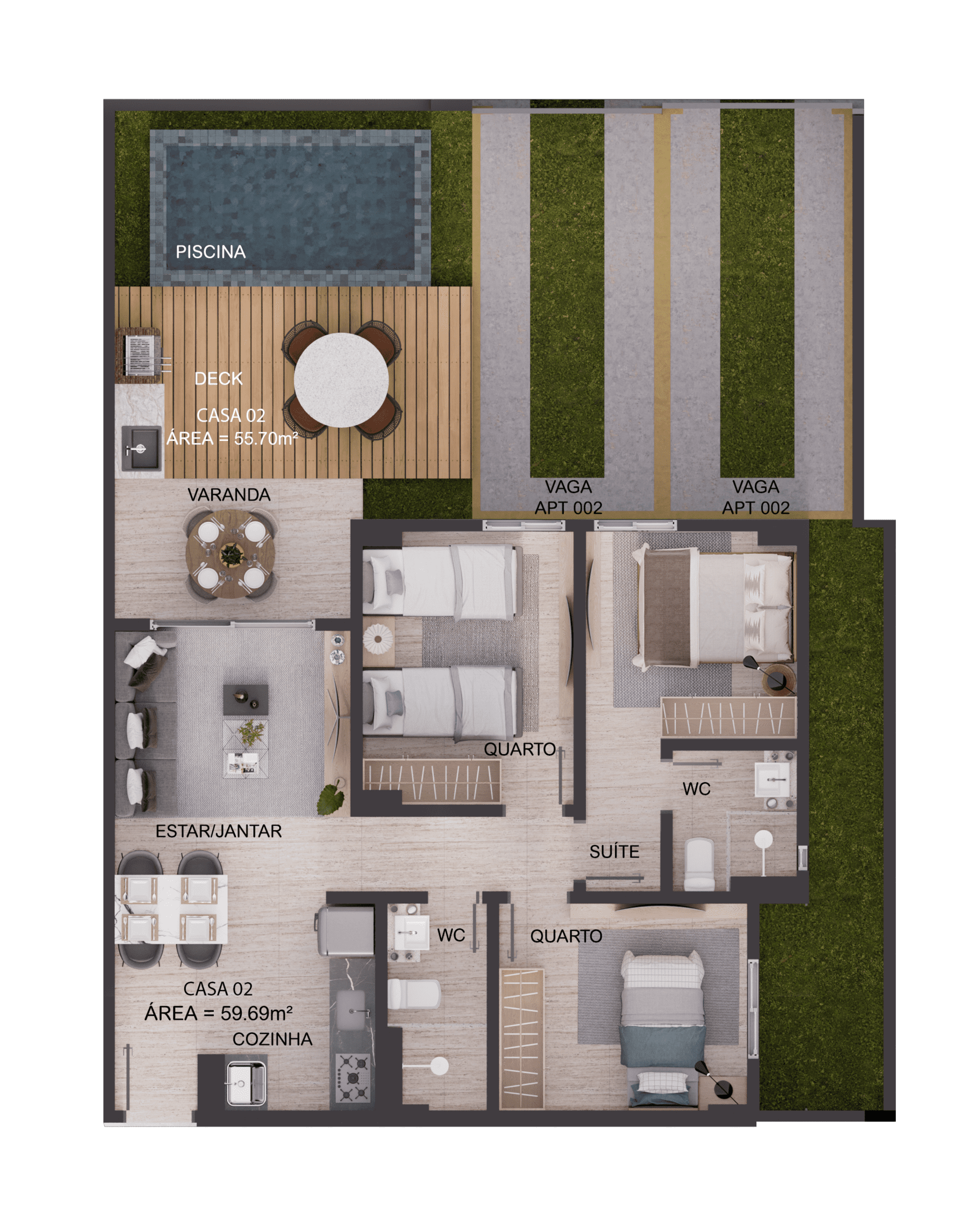 Apartamento, 3 quartos, 62 m² - Foto 50