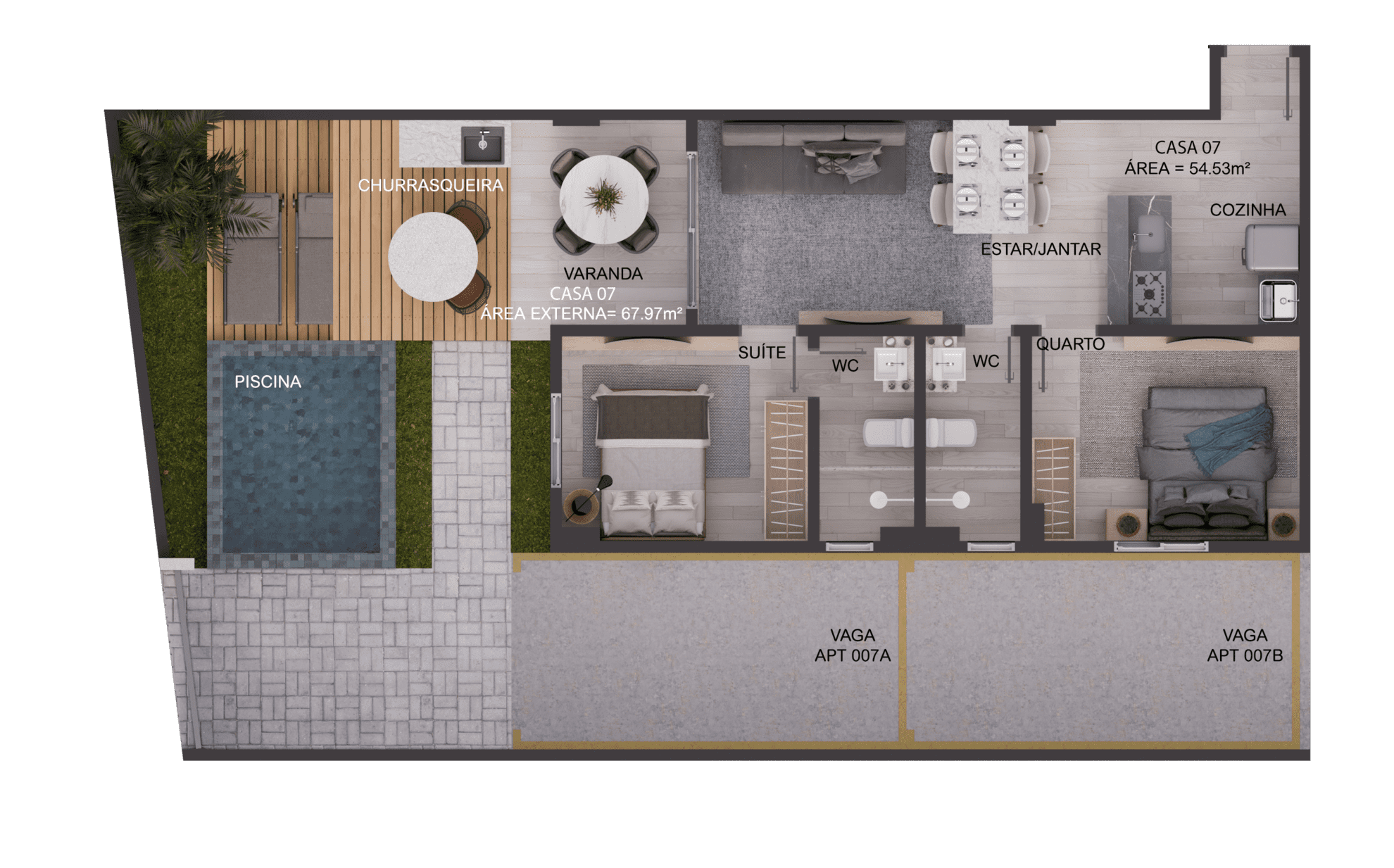 Apartamento, 3 quartos, 62 m² - Foto 51