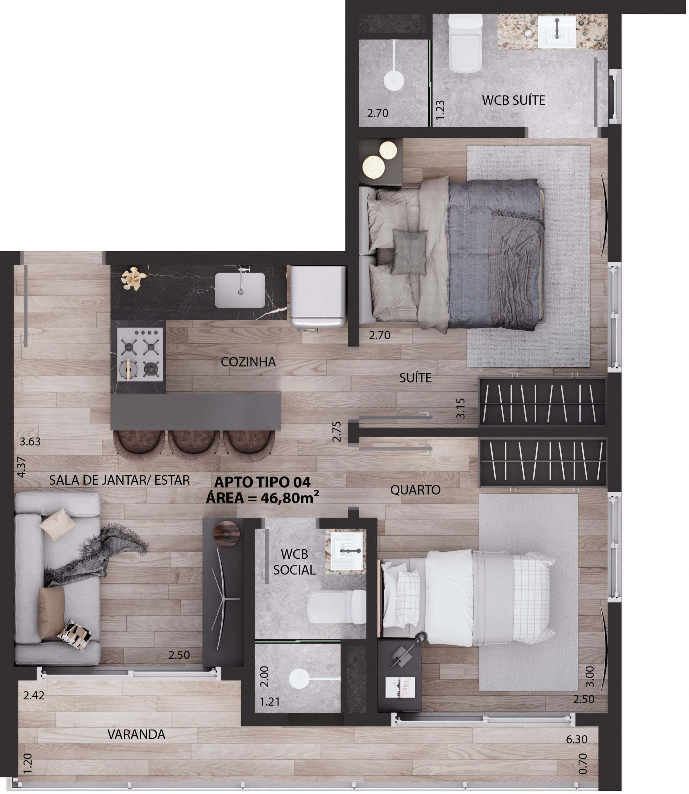 Apartamento, 1 quarto, 29 m² - Foto 16