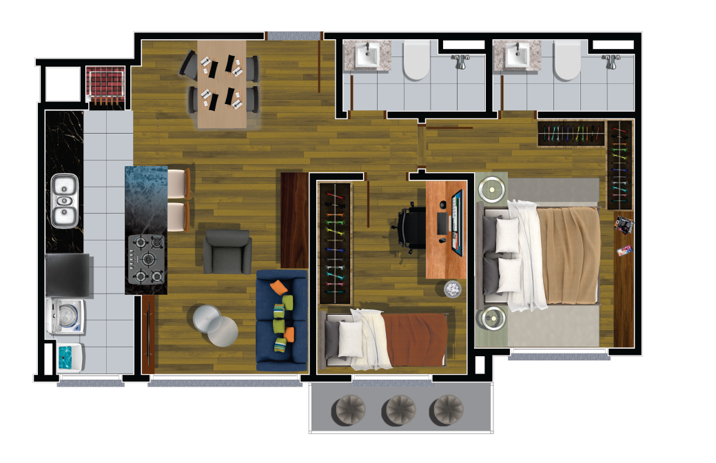 The Garden Residence - Espaço 3 Incorporações RS