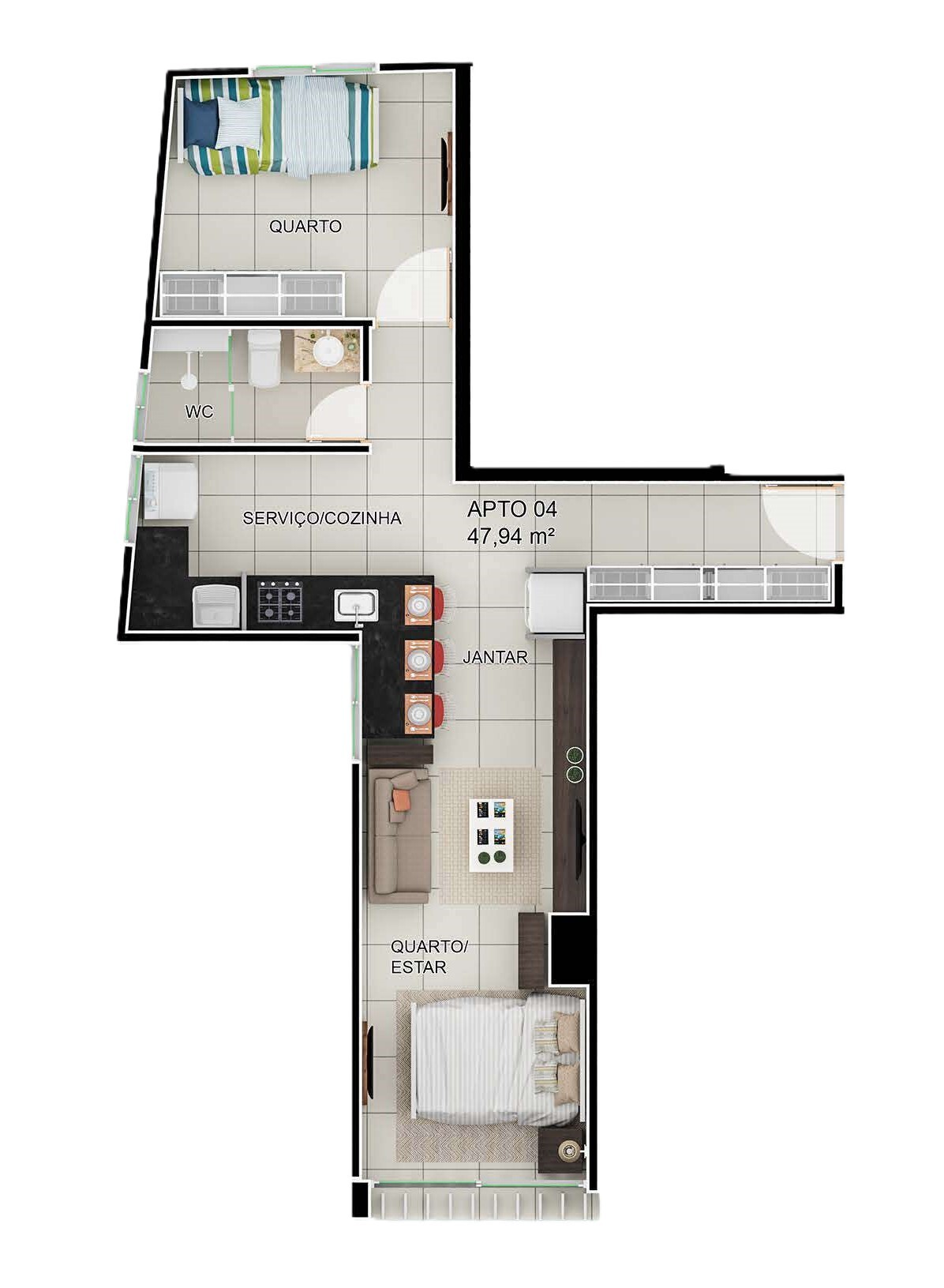 Terrazzo Cessare - Nordeste Incorporações