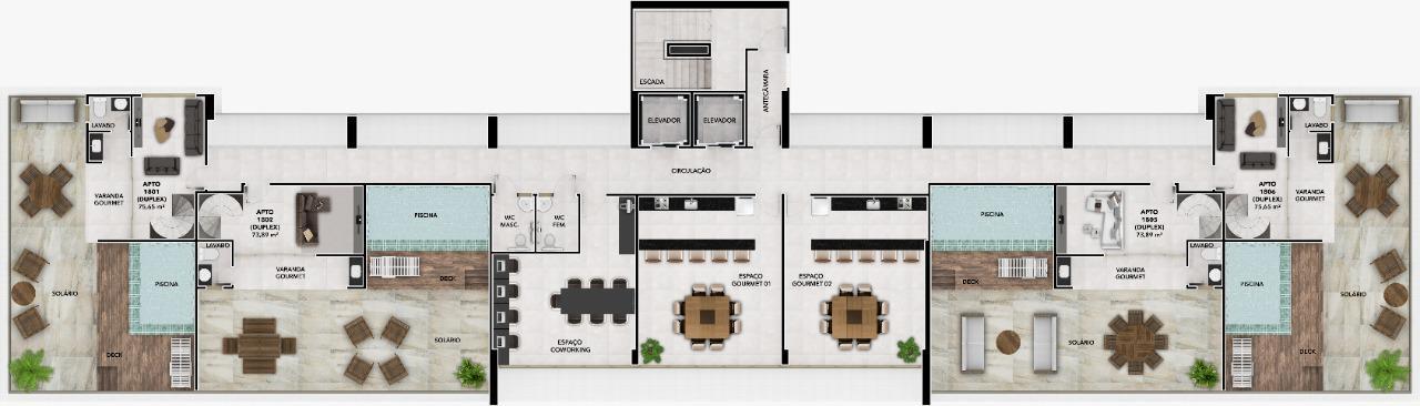 Cobertura, 3 quartos, 158 m² - Foto 6