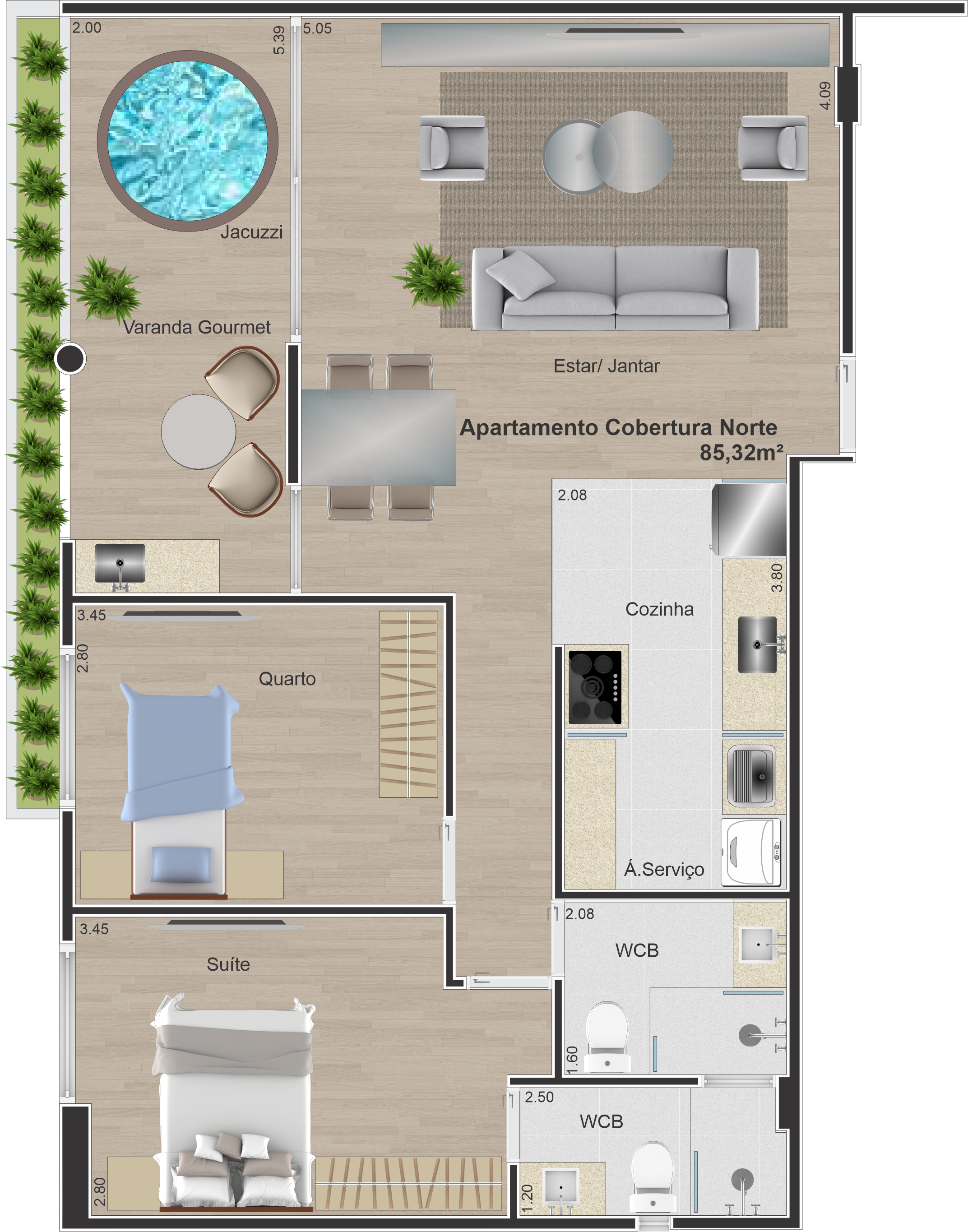 Apartamento, 2 quartos, 58 m² - Foto 16