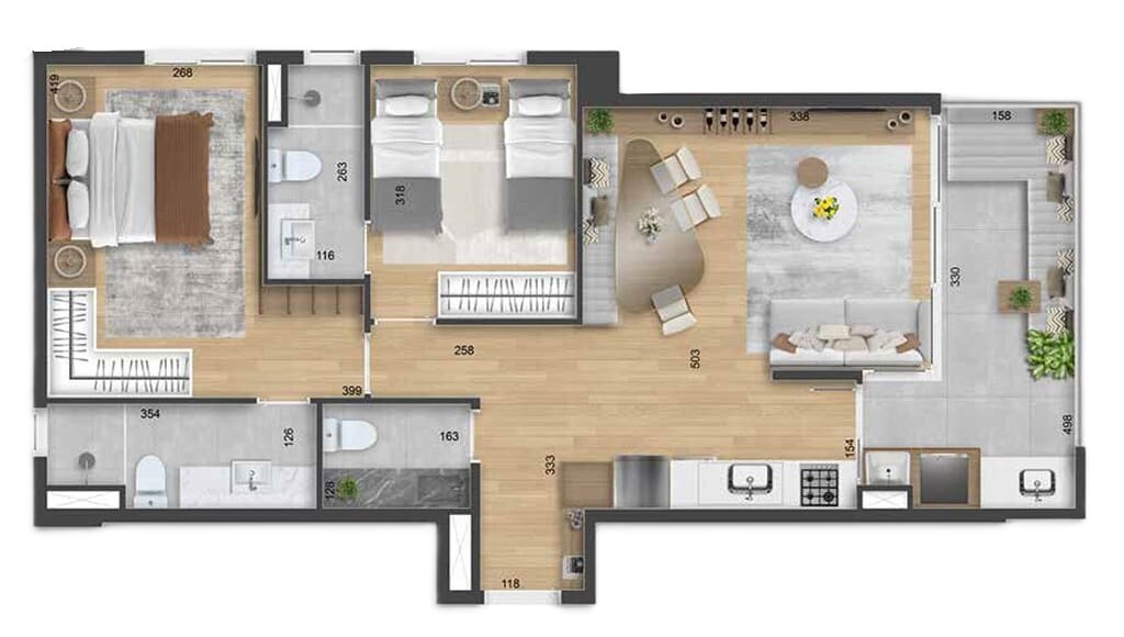 Apartamento, 2 quartos, 78 m² - Foto 14