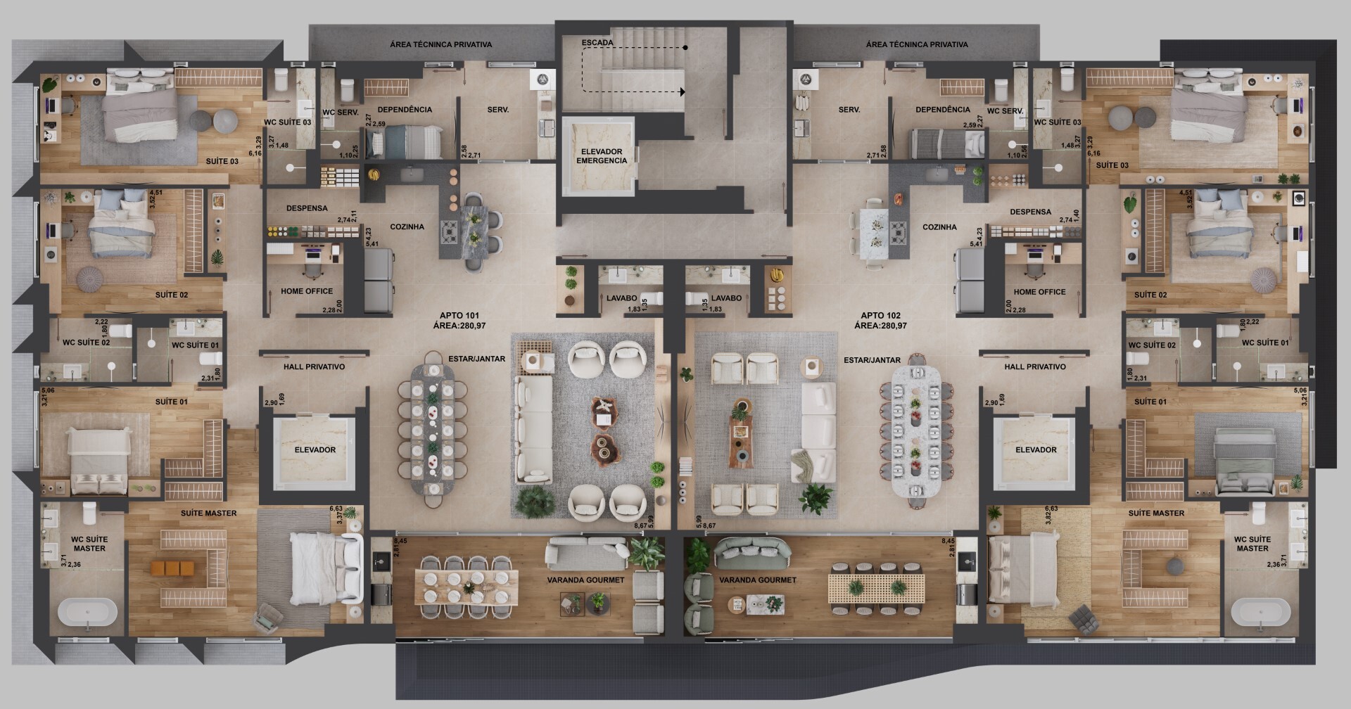 Apartamento, 4 quartos, 280 m² - Foto 3