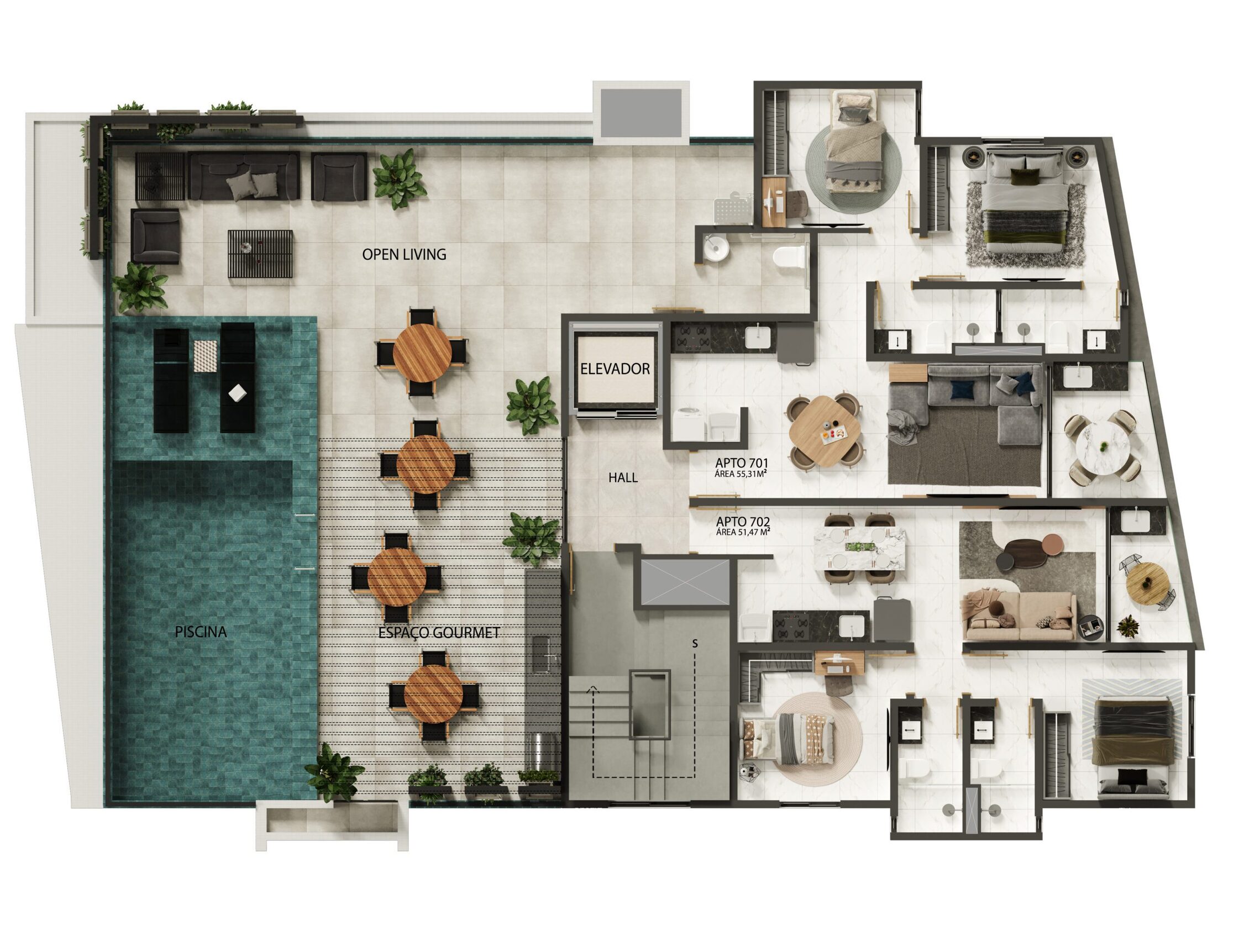 Roof level