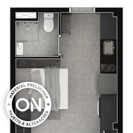 Planta 06 - 1 dorm 24m² - studio