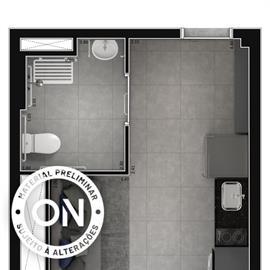 Planta 03 - 1 dorm 23m²