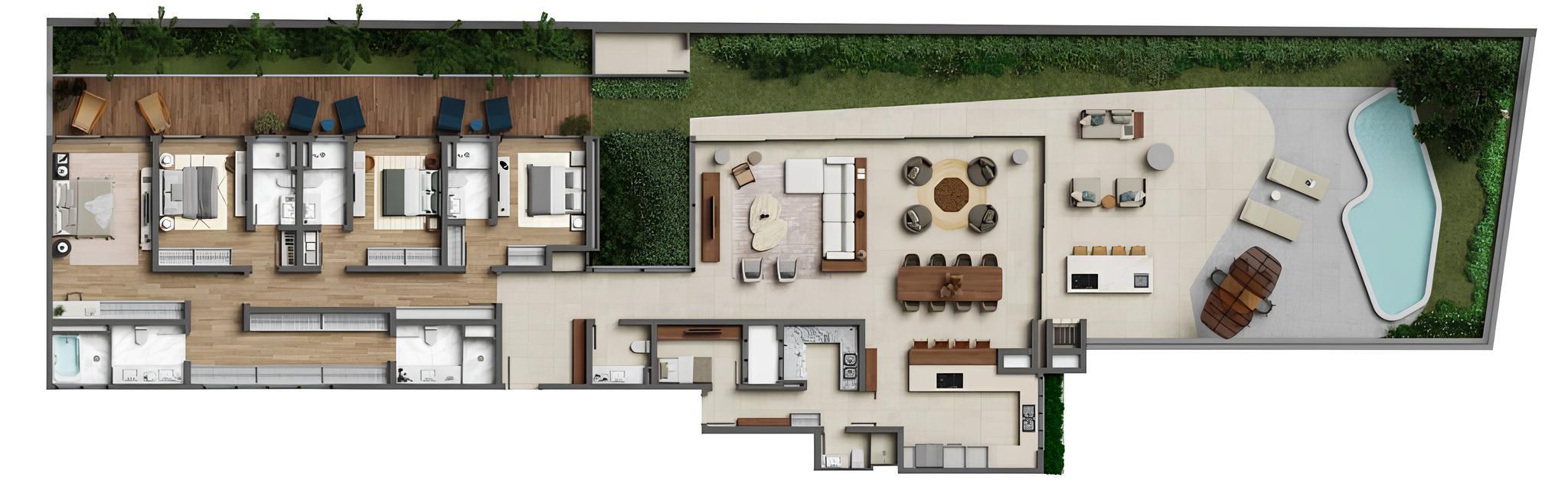 Planta 07 - 4 dorm 635,33m² - garden