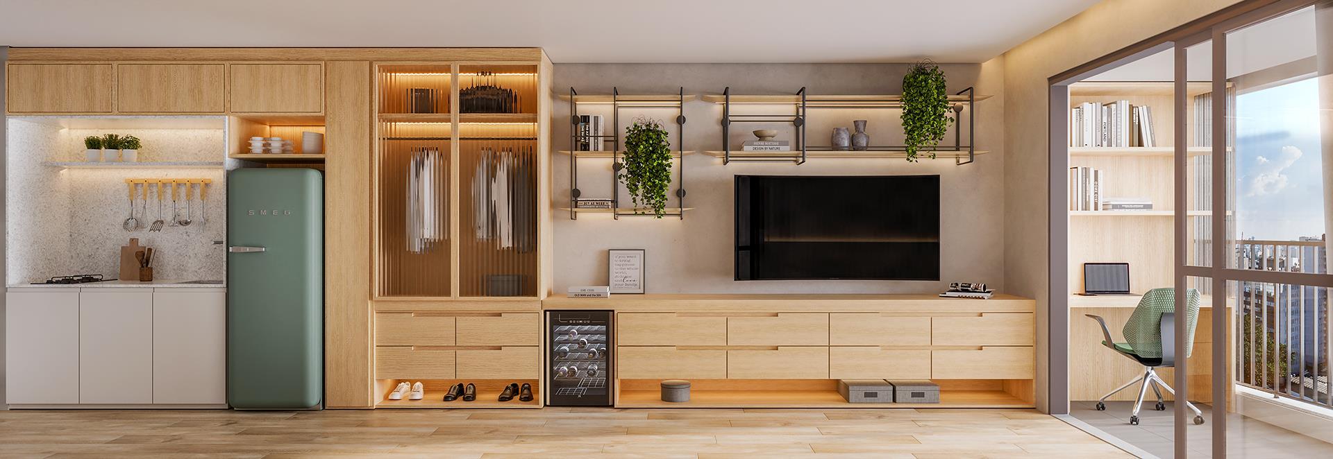 Residencial Multifamiliar de 1 quarto, 27m² no bairro Campo Belo, em São Paulo | Eu Corretor