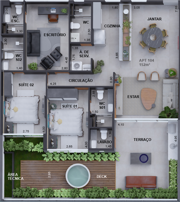 Casa, 2 quartos, 168 m² - Foto 23