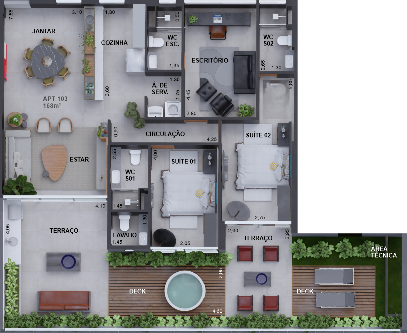 Casa, 2 quartos, 168 m² - Foto 25