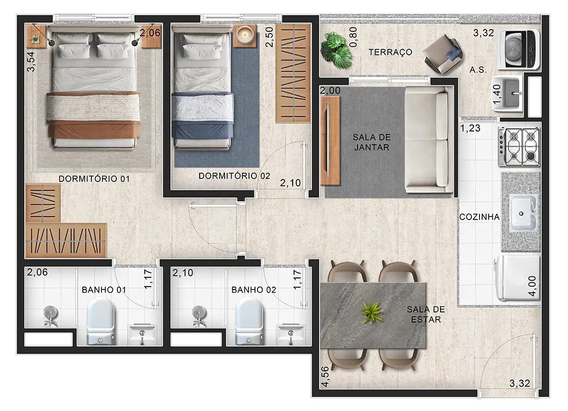 Casa, 1 quarto, 47 m² - Foto 8