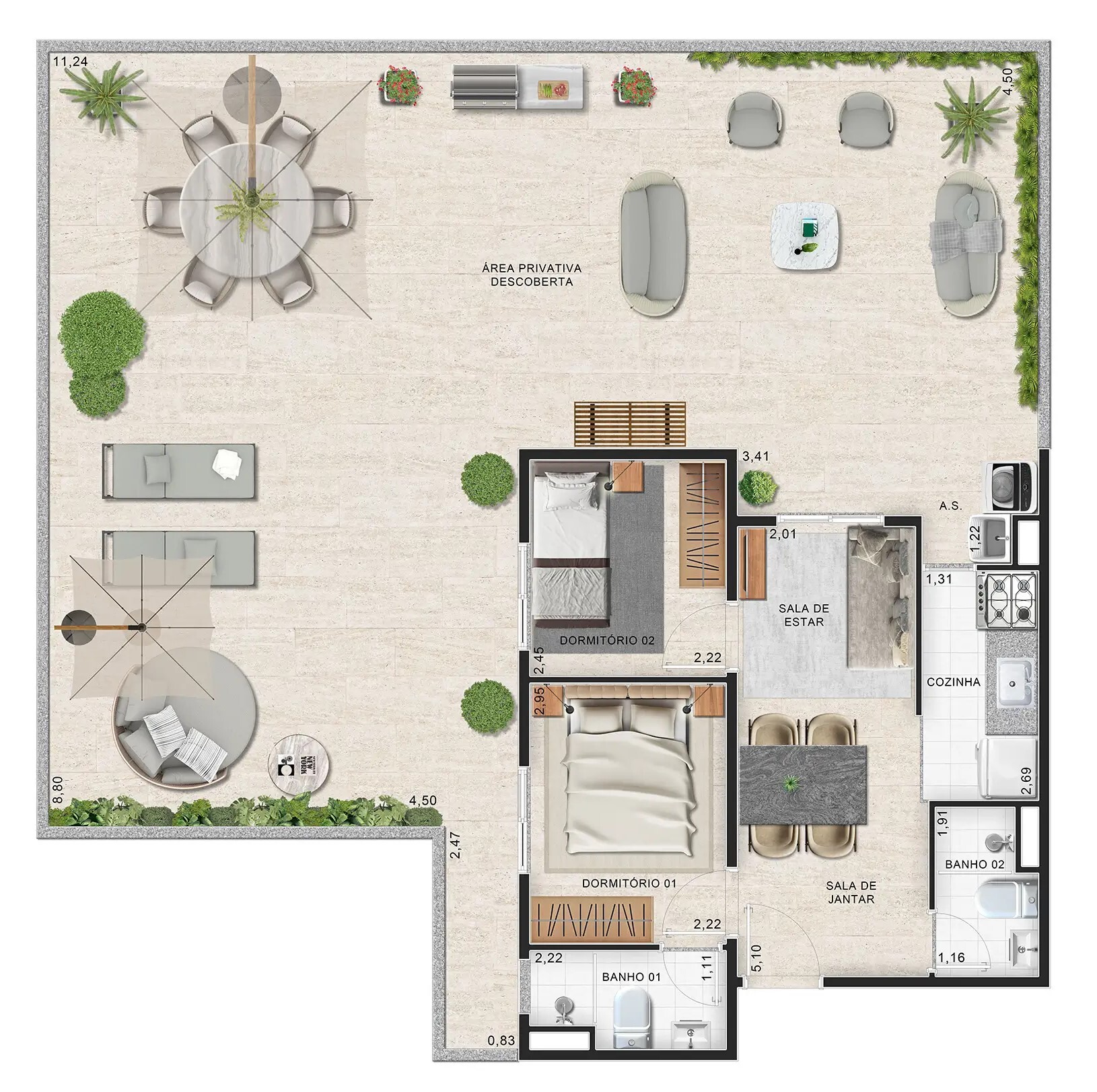 Casa, 1 quarto, 47 m² - Foto 13