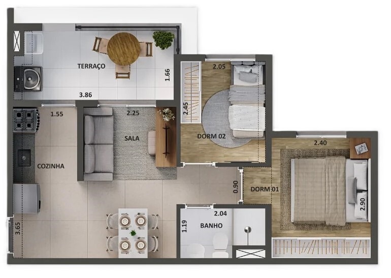 The One Chácara Santo Antônio - Cury SP