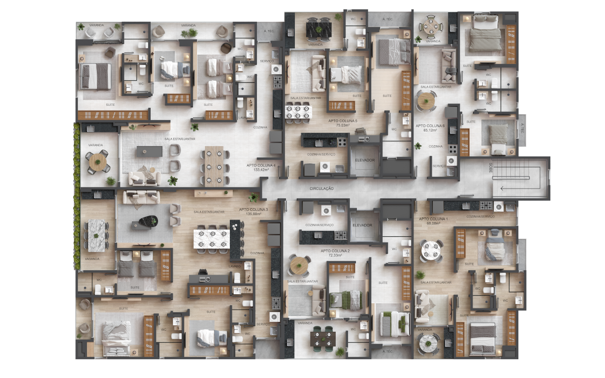 Cobertura, 4 quartos, 225 m² - Foto 7