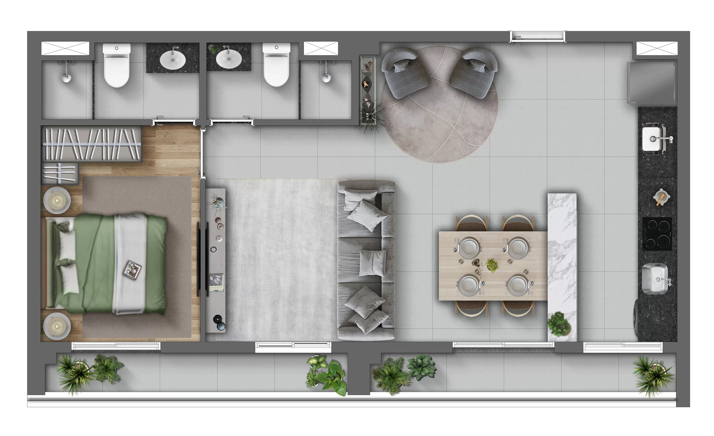 Apartamento, 3 quartos, 74 m² - Foto 19