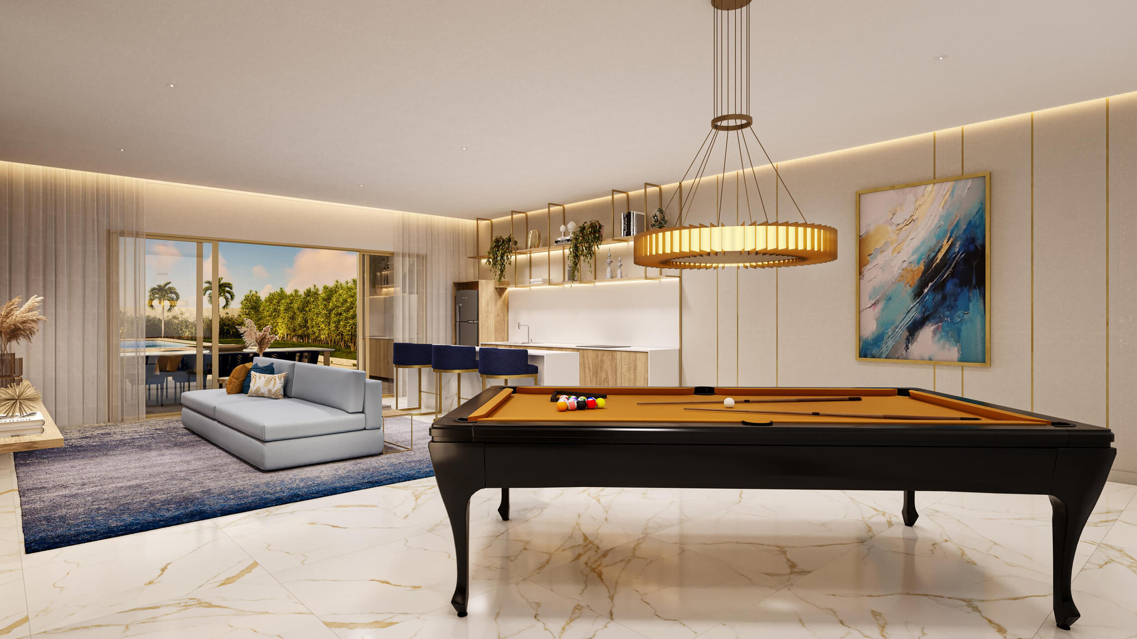 Pool house interna