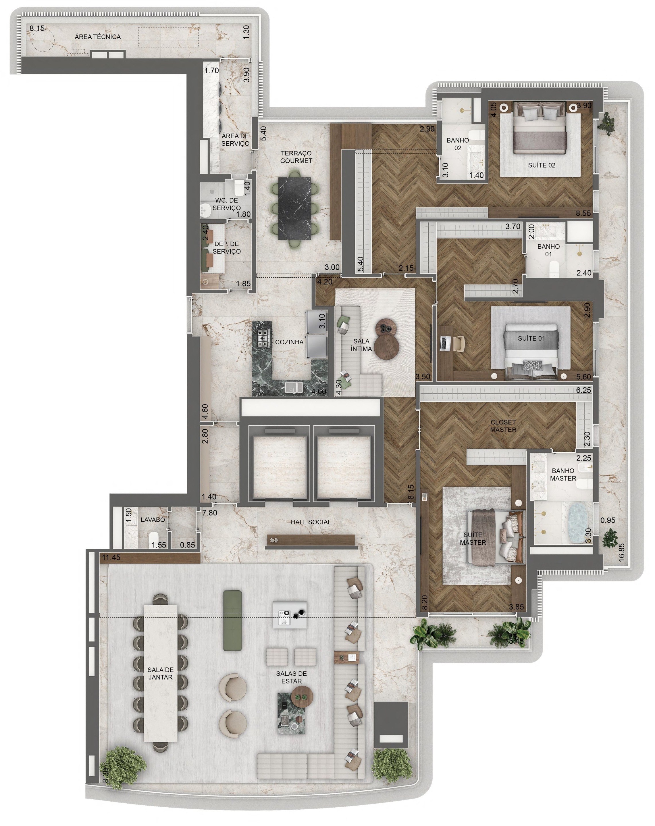 Apartamento, 4 quartos, 376 m² - Foto 28