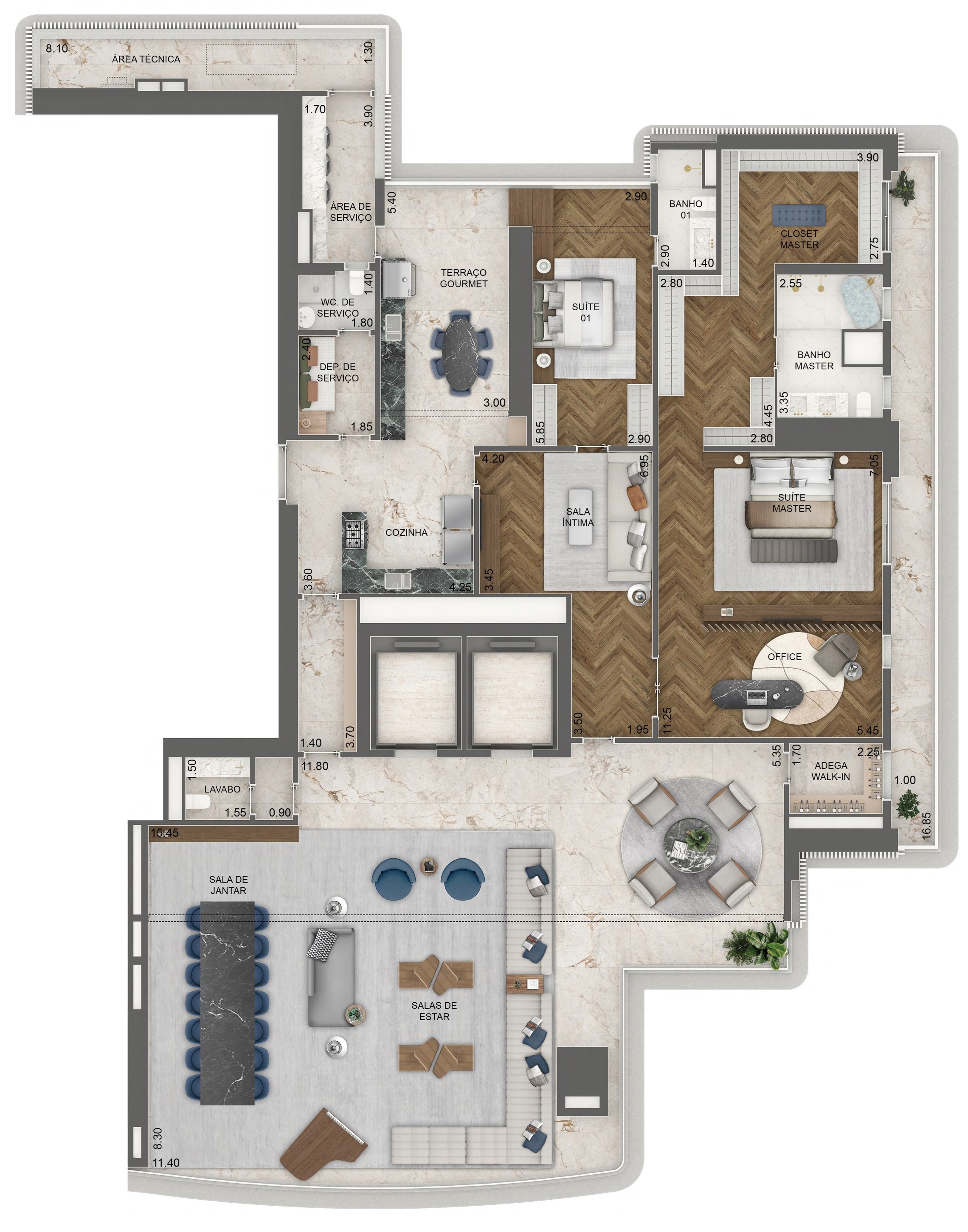 Apartamento, 4 quartos, 376 m² - Foto 29