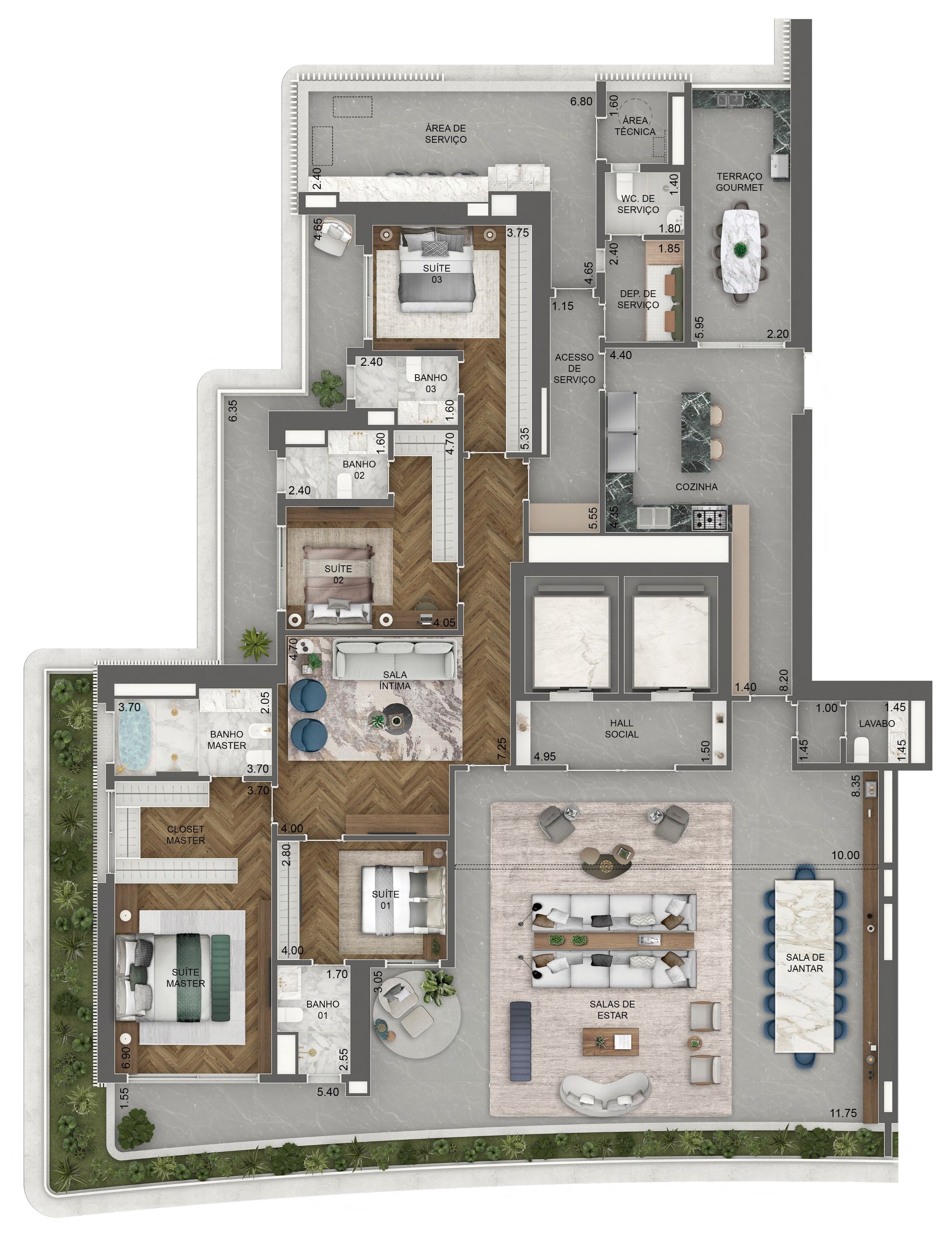 Apartamento, 4 quartos, 376 m² - Foto 35